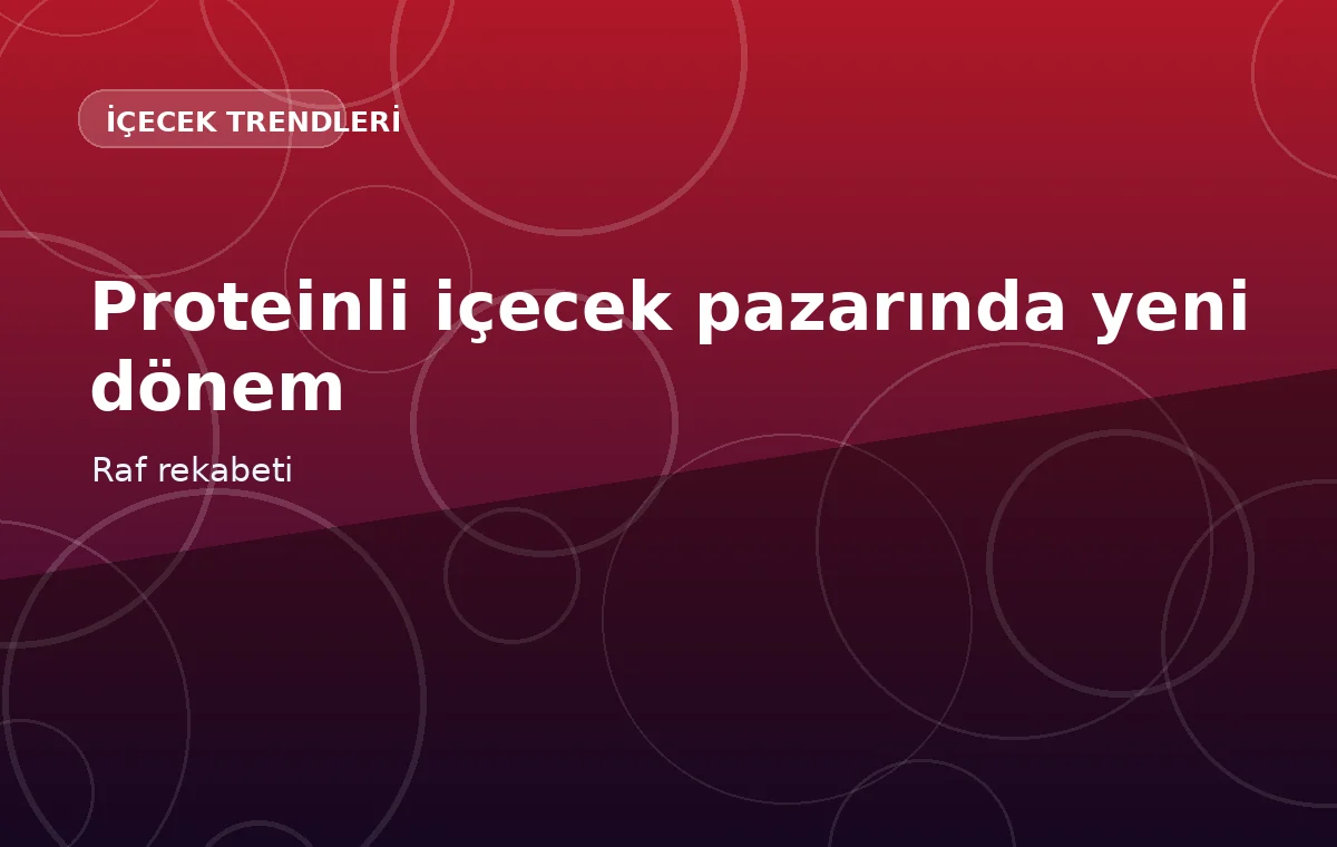 Proteinli içecek pazarı pratik tüketim alışkanlığıyla büyüyen bir ilgi alanı oluşturuyor