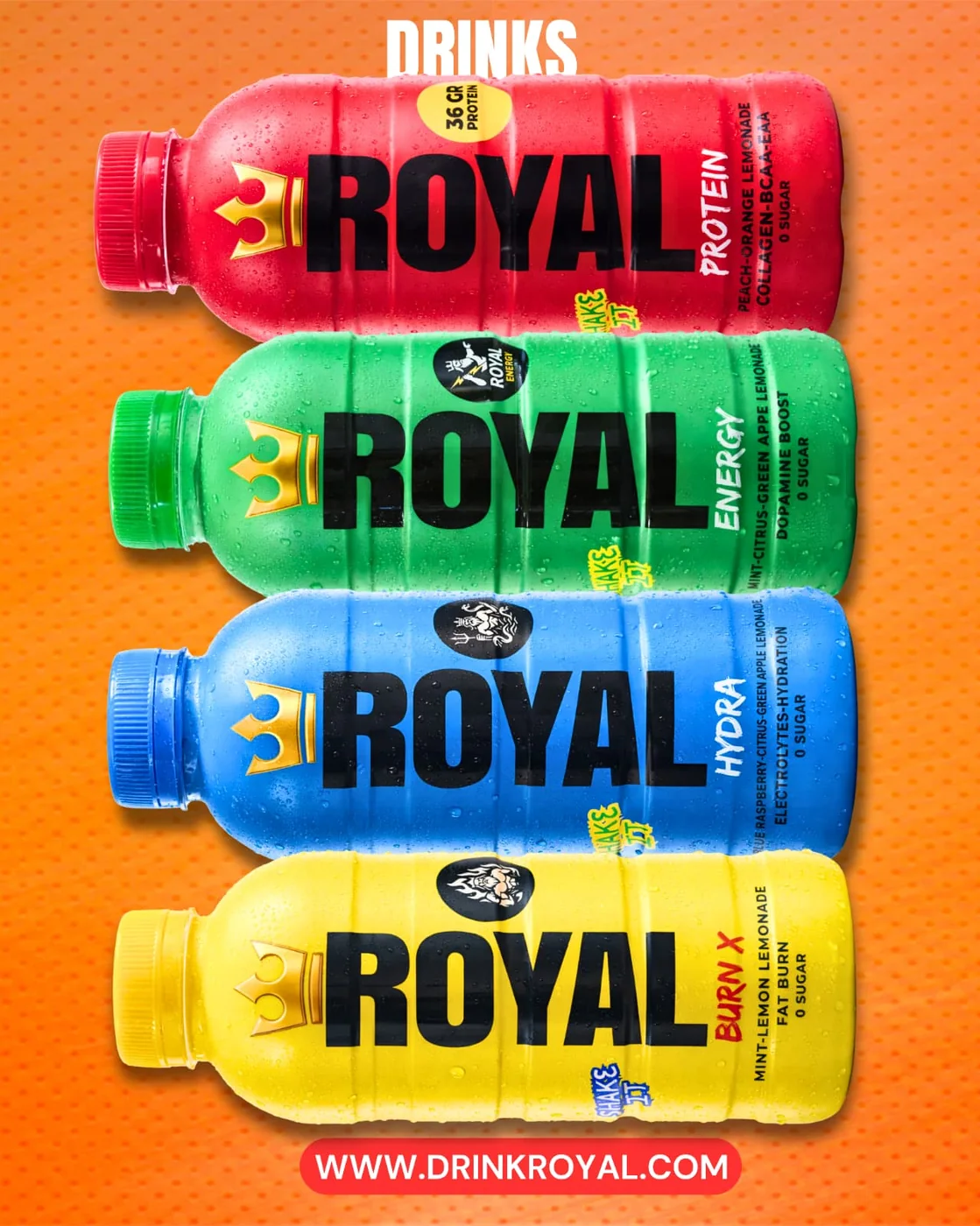 Royal Drink ürün ailesi raflarda renkli bir seriyle öne çıkıyor